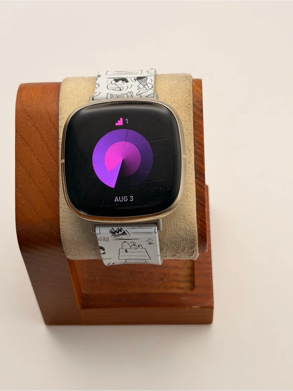 Fitbit Sense Advanced, Gold Case, New Band, Tested, Charger Included